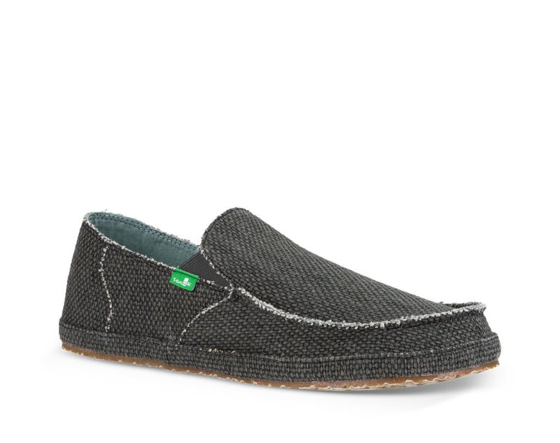 Sanuk Rounder Men's Shoes Black | Canada 243RVD